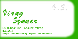 virag szauer business card